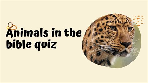 Animals in the bible quiz