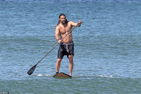 Jason Momoa Exhibits His Toned Chest As He Goes Surfing In Hawaii After