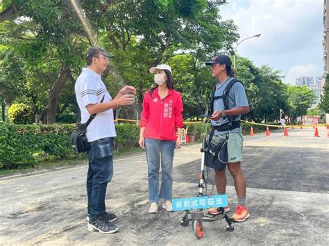 竹北縣政七街路面塌陷 執行被動式電磁波偵測 生活 自由時報電子報