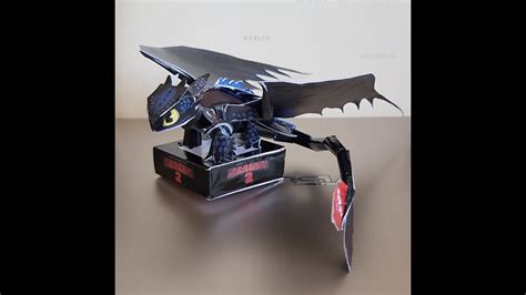 Diy How To Train Your Dragon Toothless Paper Toy Time Lapse Youtube