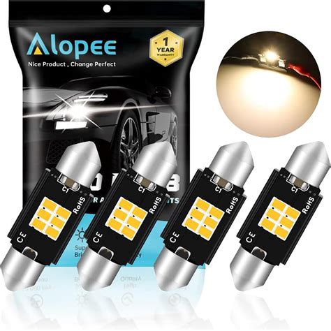 Amazon Alopee 578 LED Bulb 41mm 1 61 Festoon Warm White 3000K Non