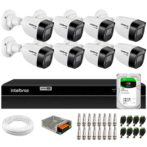 Kit C Meras Intelbras Vhd B Hd P Lente Mm Vis O Noturna