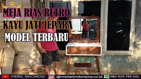 Meja Rias Retro Kayu Jati Minimalis Modern Terbaru Retro The Creator