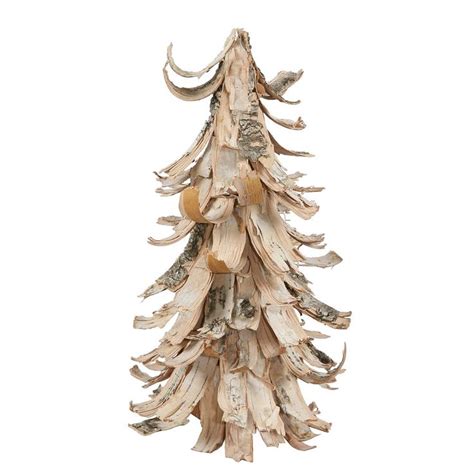 12 Inch Brown Birch Bark Tabletop Tree Unlit Christmas Trees Birch