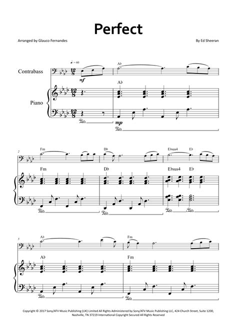 Perfect Arr Glauco Fernandes By Ed Sheeran Sheet Music For String