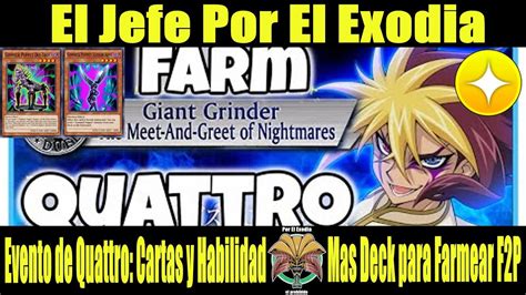 Evento De Quattro Analisis De Nuevas Cartas Y Habilidad Mas Deck De