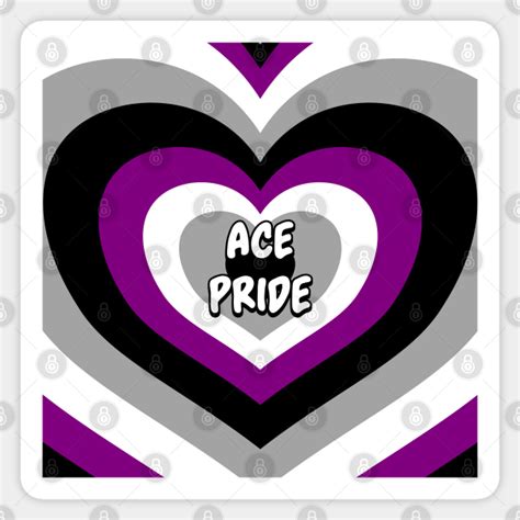 Ace Pride A Sexual Pride Asexual Pride Sticker Teepublic