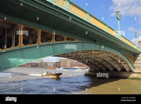 Pleasure Boat Under Bridge High Resolution Stock Photography And Images