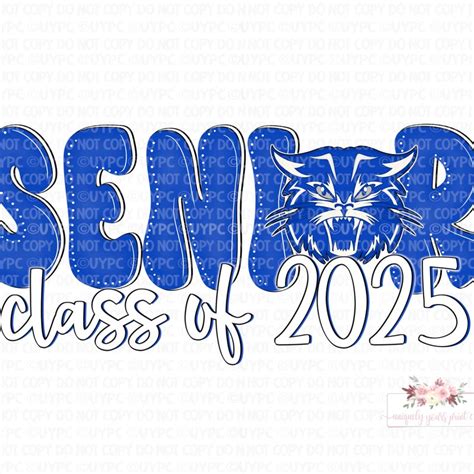 Dtf Senior 2025 Blue Etsy