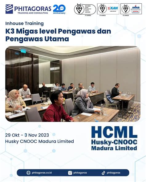 Inhouse Training K3 Migas Level Pengawas Dan Pengawas Utama Sertifikasi