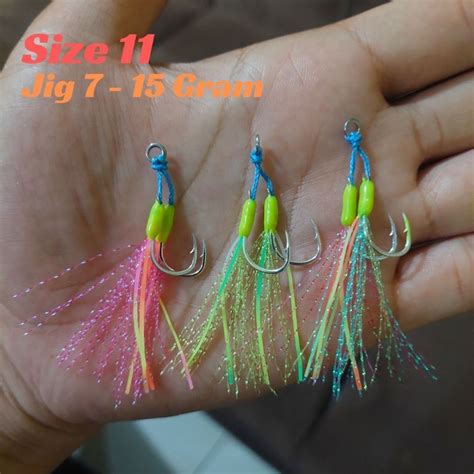 Jual Double Assist Hook GID Micro Jig 7 15 Gram Shopee Indonesia