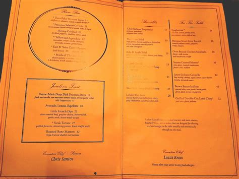 Beauty Essex Menu (New on the 2025)