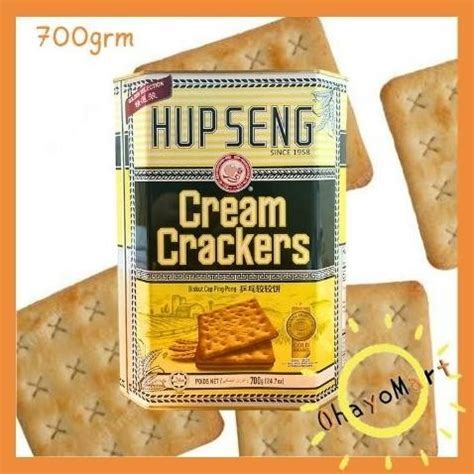 Jual Hup Seng Cream Crackers Kaleng Biskuit Hupseng Asin Kaleng