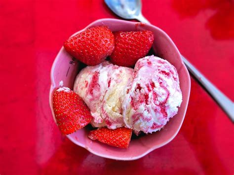 Raspberry Ripple No Churn Ice Cream Recipe Cuisine Fiend