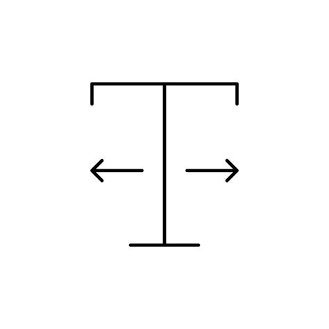 format text width vector icon  vector art  vecteezy