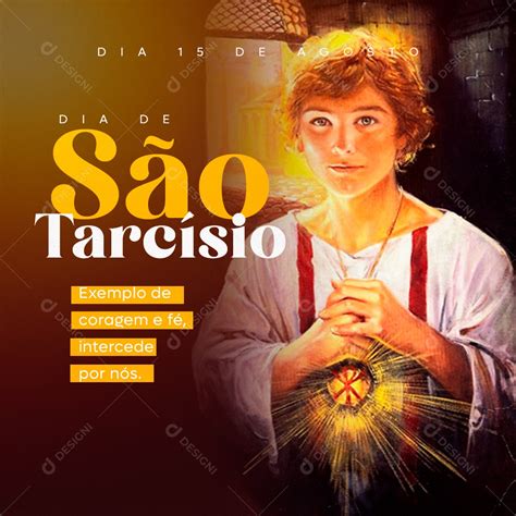 São Tarcísio Social Media PSD Editável download Designi