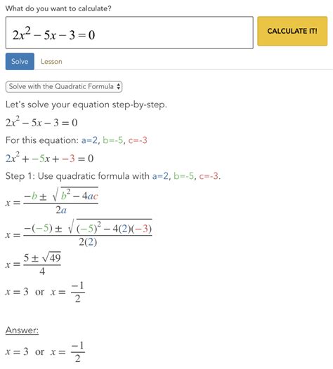 Quadratic Formula: Video Lesson | MathPapa