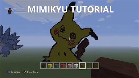 Minecraft Pixel Art Tutorial Pokemon Mimikyu Part 2 Filling Youtube