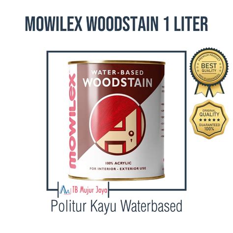 Jual Mowilex Woodstain Politur Kayu Water Based Politur Campuran Air