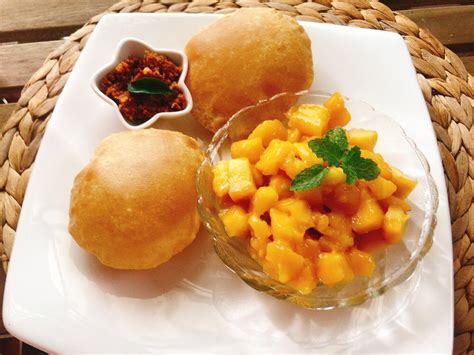 Juicy Mango Puri Deep Fried Mango Bread Wordsmith Kaur