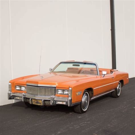 1975 Cadillac Eldorado Convertible Mandarin Orange 65000 Miles