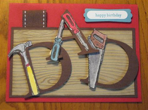 Handmade Card Tools Fathers Day Birthday Dad By Stampinmemories