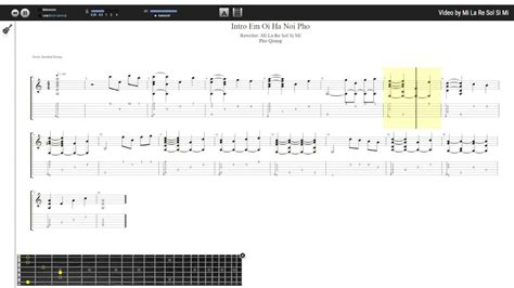 Intro Em Ơi Hà Nội Phố Phú Quang Tab Guitar Youtube