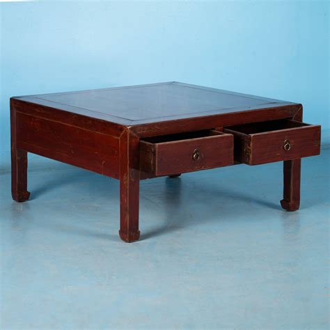 Antique Red Lacquered Chinese Coffee Table At 1stdibs Antique Chinese