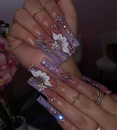 Pin By Olivia S Lifestyle On NAILS CLAWSS Rhinestone Nails Acrylic