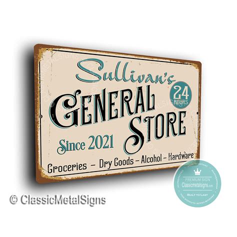 Personalized General Store Sign | Gift For General Store Owner | Signs