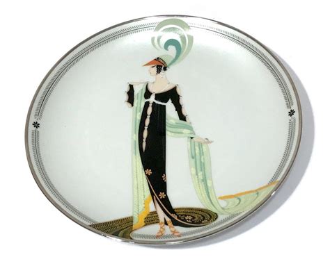 Erte Limited Edition Plate Art Deco Directore Etsy In