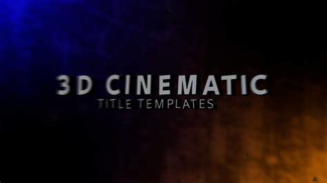 Cinematic Trailer Titles EnzeeFX