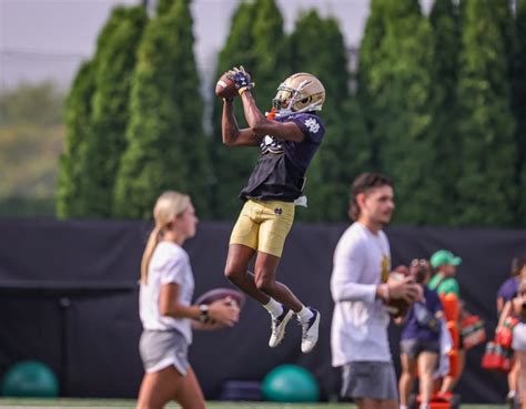 Notre Dame Wr Tobias Merriweather Playing Catch Up With Consistency