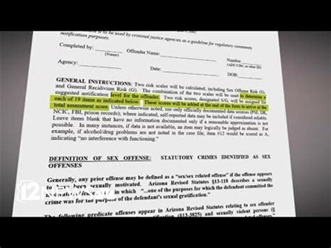 In Arizona Sex Offenders Are Considered Lower Risk If Their Victim Is