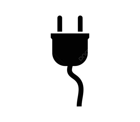 Plug Icon Electricity Sign Isolated Vector Electricity Sign Isolated