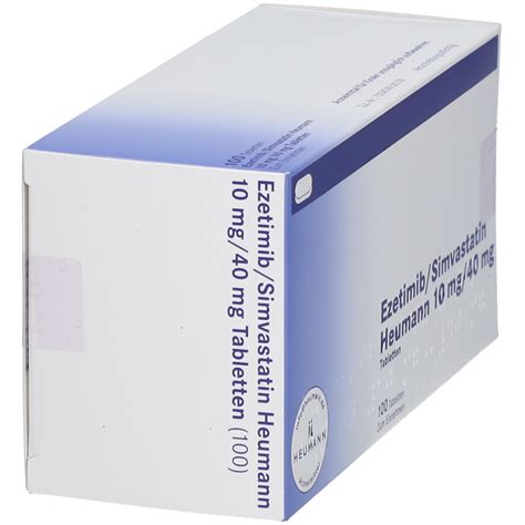 Ezetimib Simvastatin Heumann Mg Mg Tabletten St Mit Dem E