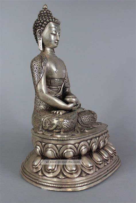 Amitabha Buddha Statue Bronze Skulptur Tibet Asiatika Asien Figur China