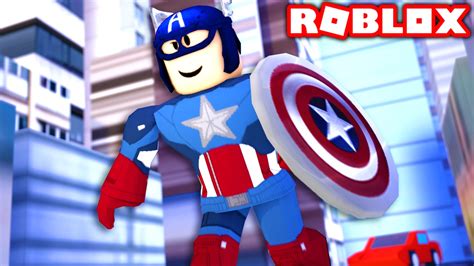 Captain America In Roblox Roblox Superheroes Youtube