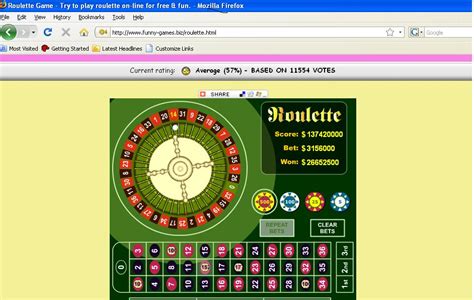 Roulette Game - Try to play roulette on-line for free & fun.