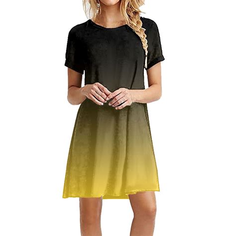 B91xz Dresses For Women 2024 Elegant Short Sleeve Casual Dresses Short