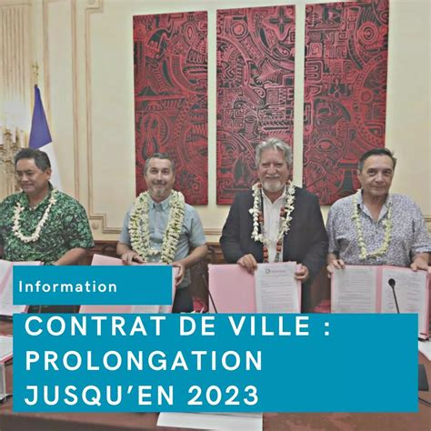 Signature De Lavenant N Du Contrat De Ville Pour La