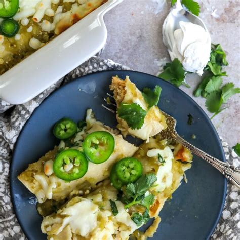 Green Chili Chicken Enchiladas