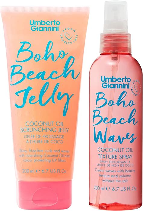 Umberto Giannini Boho Beach Jelly Scrunching Jelly 200 Ml And Beach Waves Boho Texture Spray