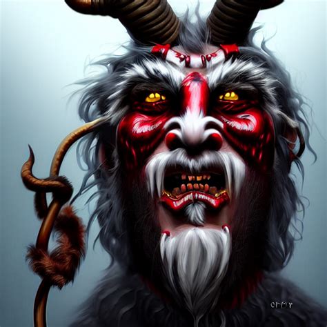 Prompthunt Epic Professional Digital Portrait Art Of Krampus Best