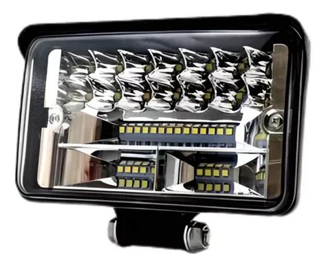 Farol Led W Auxiliar Milha Retangular Dual Fase Off Road Mercadolivre