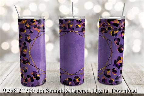 20 Oz Leopard Glitter Tumbler Graphic by TanuschArts · Creative Fabrica