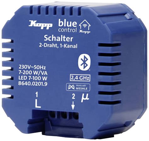 BC Schaltakt 2D 1Kan Blue Control 1 Canal Actionneur De Commutation