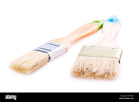 Paint Brush Isolated On White Background Stock Photo Alamy