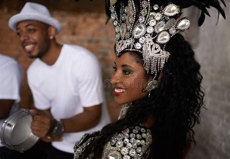 Scenes Of Samba Shot Of A Beautiful Samba Dancer Performing In A