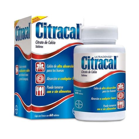 Citracal 60 Citracal 60 Tabletas Calcio 950 Mg Bodega Aurrera En Línea